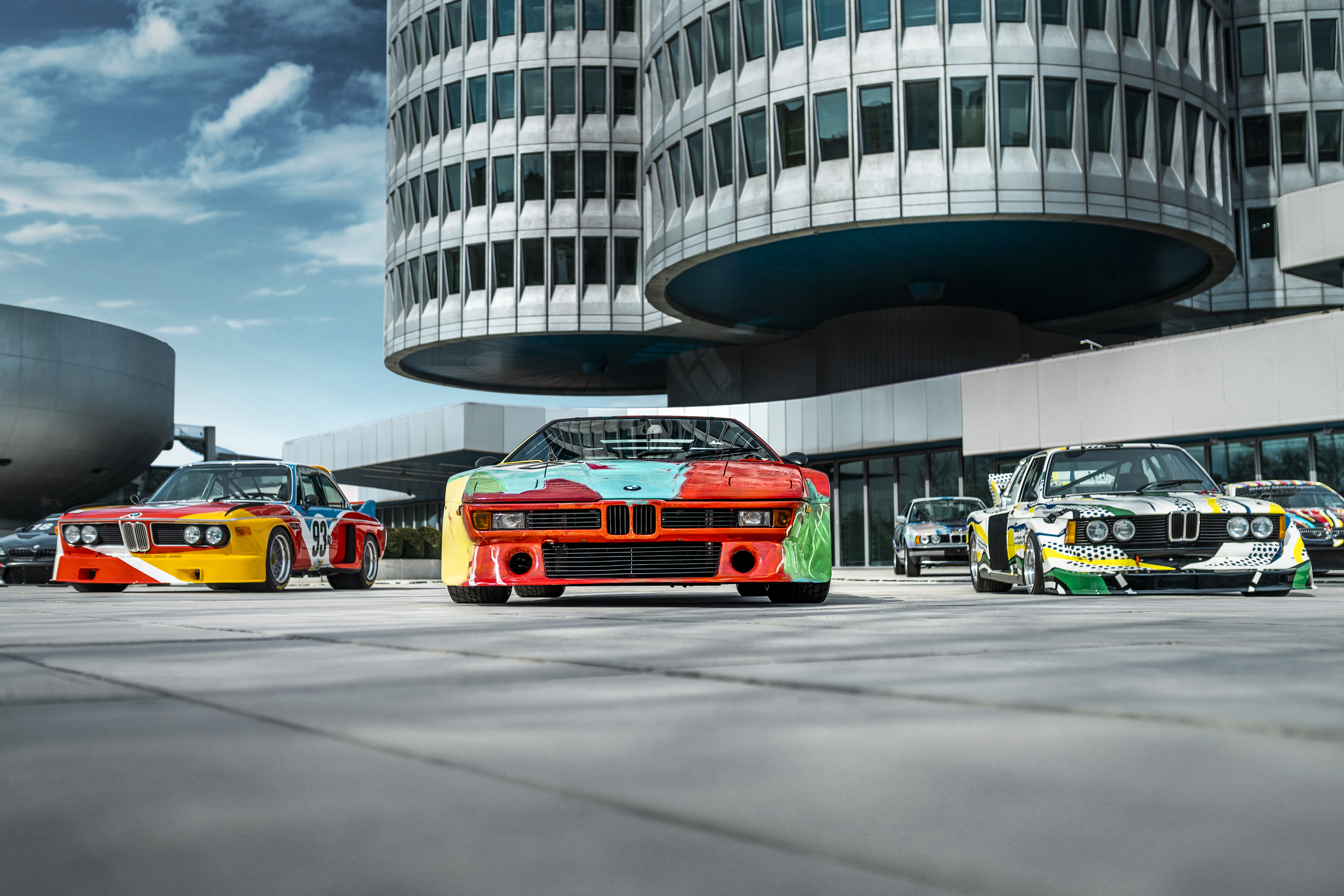 BMW Art Car Collection in front of BMW Headquarters, Munich. (02/2025)